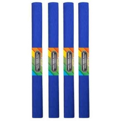Krepina 10 rolek 50x200cm NIEBIESKA CIEMNA