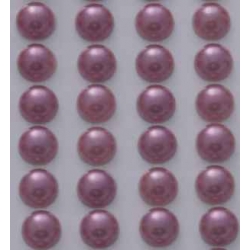 Półperełki samoprzylepne 8mm ok. 120 szt. wrzos