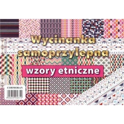 Wycinanka samoprzylepna A4 wzory etniczne 6 ark. 