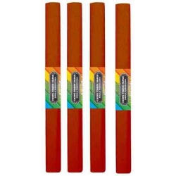 Krepina 10 rolek 50x200cm BRĄZOWA JASNA