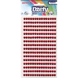Dżety samoprzylepne 4mm czerwone 240 szt. DS12