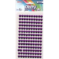 Dżety samoprzylepne 6mm fioletowe 140 szt. DS25