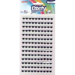 Dżety samoprzylepne 6mm złote 140 szt. DS20
