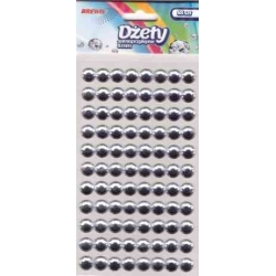 Dżety samoprzylepne 8mm srebrne 88 szt. DS31