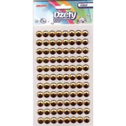 Dżety samoprzylepne 8mm złote 88 szt. DS30