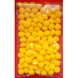 Pompony żółte 10 mm , opak. 100 szt. TL-POM 10-14