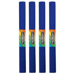 Krepina 10 rolek 50x200cm GRANATOWA