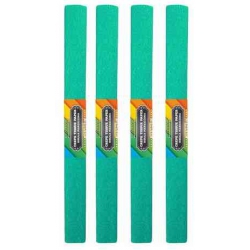 Krepina 10 rolek 50x200cm TURKUSOWA