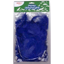 Piórka dekoracyjne 7g 5-12cm NIEBIESKIE P7-11