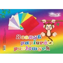 Zeszyt papierów kolorowych - perłowych 8kolorów B5