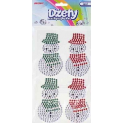 Dżety samoprzylepne bałwanki (ok. 4x7cm) 4szt. DSX1