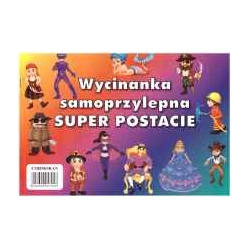 Wycinanka samoprzylepna A4 Super postacie 5 ark.