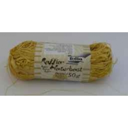 Rafia naturalna 50 gr Cytrynowa